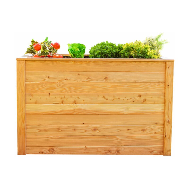 Lit surélevé en mélèze Klassik 130 Nature 130x65x84 - Westmann