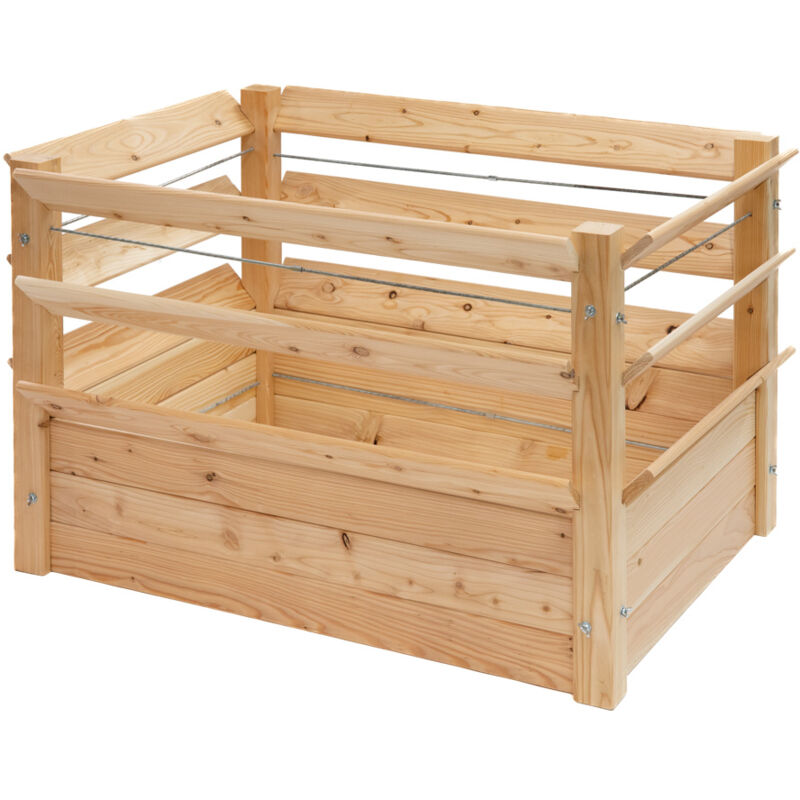 Lit surélevé en mélèze Premium xxl Nature - Westmann