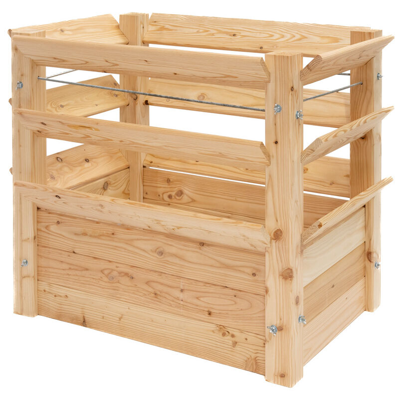 Lit surélevé en mélèze Premium xl Nature - Westmann