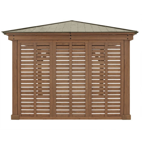 Westmann Seitenwand Holz Pavillon Devon  Natur  8x298x232 cm