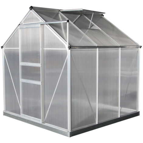 Westmann Serre aluminium Flora 66  Argent  192x192x201 cm