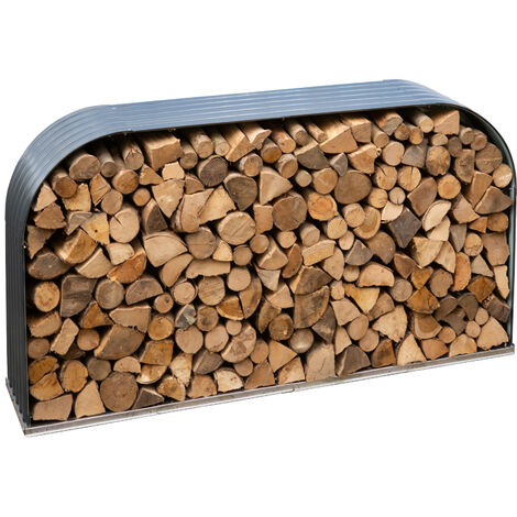 Westmann Stahl Kaminholzregal Hajo Anthrazit 212x46x111 cm