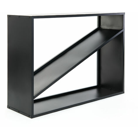 Westmann Stahl Kaminholzregal Hugo Schwarz 115x35x80 cm