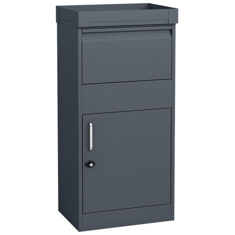 Westmann Stahl Paketbox Piet  Anthrazit  50x37x105 cm