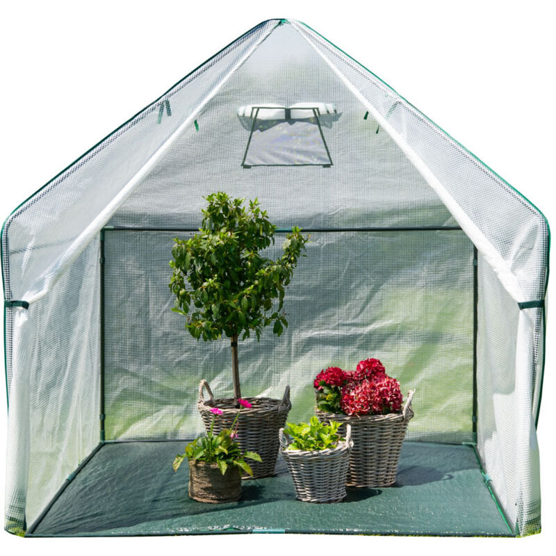 Westmann Tente d'hivernage & serre en film Peperoni Blanc 180x180x200 cm