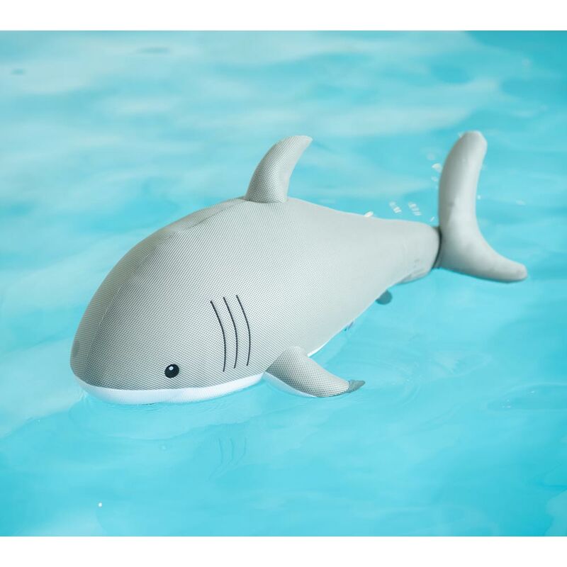 Westmann Pool-Zubehörset »Pool Buddy Hai«, Polyester - grau