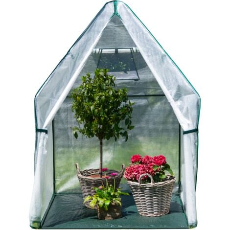 Westmann Überwinterungszelt & Foliengewächshaus Chili Weiß 120x120x180 cm