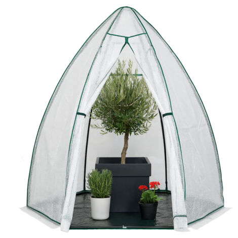 Westmann Überwinterungszelt & Foliengewächshaus Minze  Weiß  200x200x200 cm