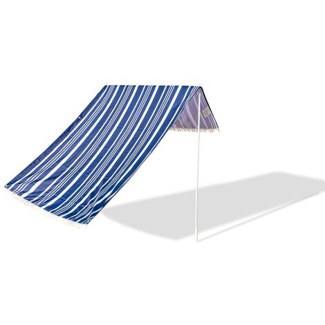 Westmann Voile d'ombrage plage bleu marine 220x146x150 cm