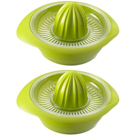 Westmark 2 Spremiagrumi con Vaschetta, Diametro: 18,7 cm, Capacità: 0,5 litri, Plastica, Limetta, Verde mela, 309122EA