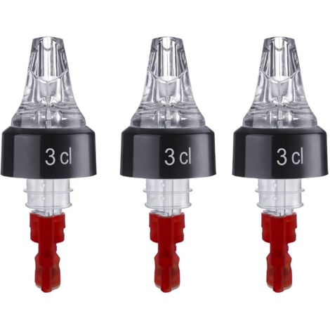 Westmark 3 dosatori/misuratori, dosatore per beccuccio: 3 cl, plastica, auto-pour, trasparente, 993071EG, 3 cl, 3 pezzi