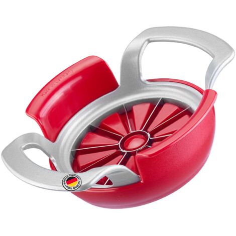 Westmark Affettamela/Affettapera con piattino, Alluminio/Acciaio inox/Plastica, Divisorex-Spezial, Argento/Rosso, 51112260