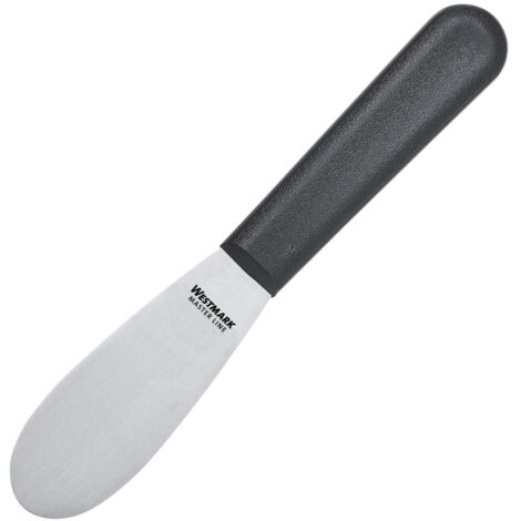 Westmark Coltello Professionale per Burro, Dimensioni Lama: 3,3 x 8,5 cm, Lunghezza: 18,5 cm, Acciaio Inossidabile/Plastica, Master Line, Nero/Argento, 13572270