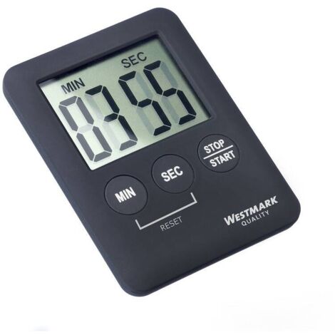 Westmark Kurzzeitmesser/Küchentimer, digital, magnetisch, bis 99 Minuten, Kunststoff, Schwarz, 10882280
