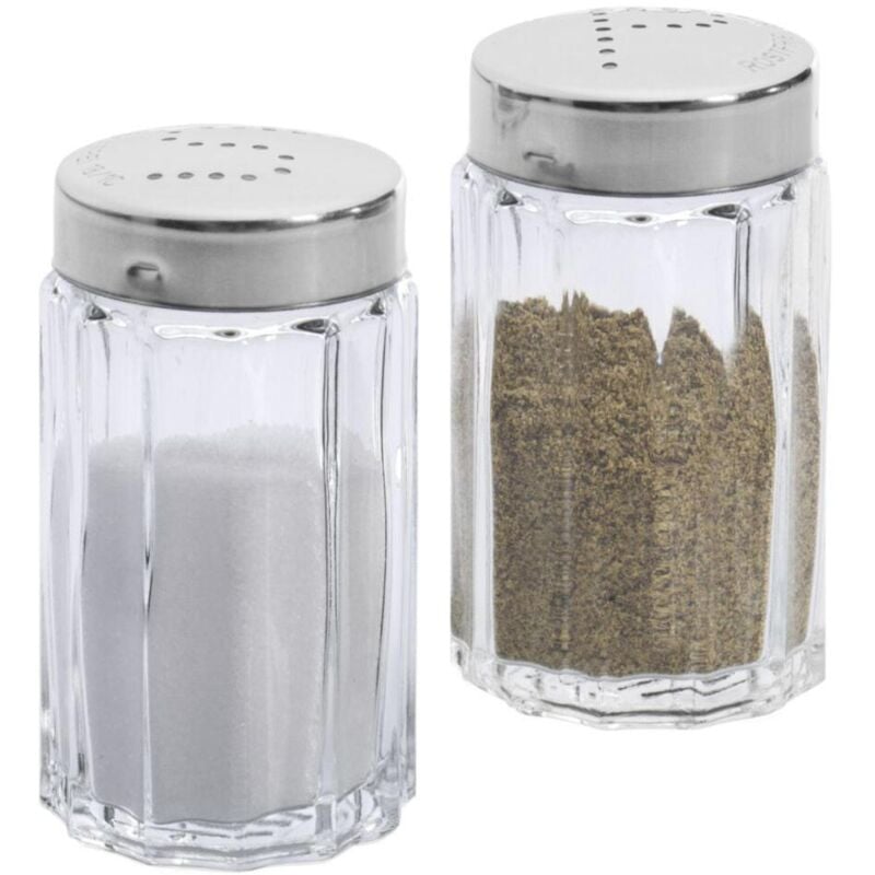 Westmark - Ensemble poivre et sel en verre/acier inoxydable