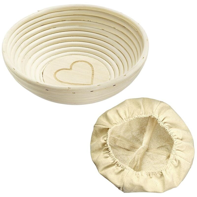 Westmark - Set de paniers de fermentation avec coeur et housse Ø24,5x8,5cm