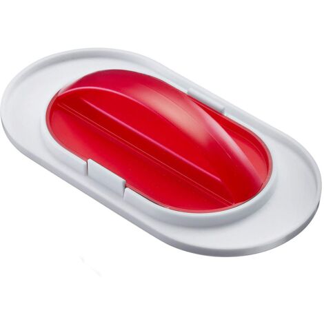 Westmark Smoother per pasta e spatola per creme, 2 in 1, Spatola grande e piccola, Plastica, Bianco/Rosso, 30482280