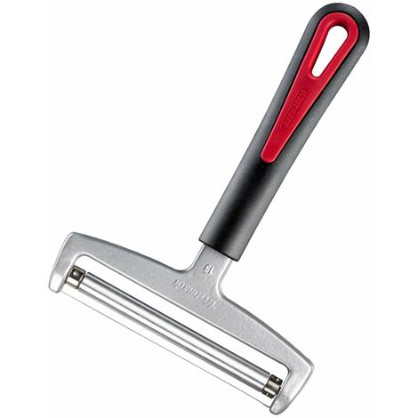 Westmark Taglia-formaggio con rullo e cavo sostituibile, Spessore variabile, Larghezza: 12 cm, Acciaio inox/Alluminio/Plastica, Rollschnitt Gallant, Nero/Rosso, 29272260
