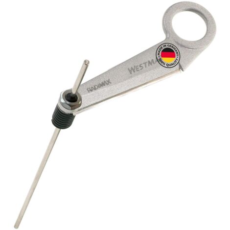 Westmark Taglierina per ravanelli/spirale con asta di centraggio lunga, lunghezza: 24 cm, lama in acciaio inox/alluminio, argento/grigio, 51302260