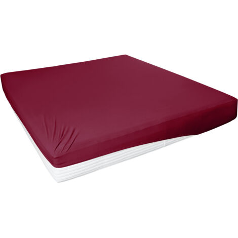 Westminster Spannbetttuch Jersey Elastan 100 x 200 cm bordeaux Spannbettlaken