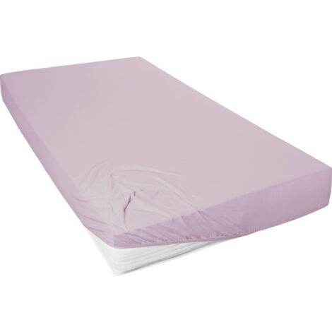 Westminster Spannbetttuch Mako Jersey 100 x 200 cm mauve Spannbettlaken