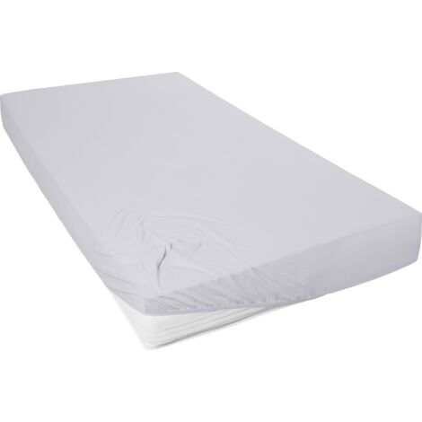 Westminster Spannbetttuch Mako Jersey 190 x 200 cm hellgrau Spannbettlaken