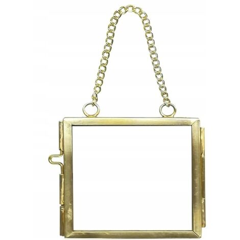 WESTWING Bilderrahmen „Still“, Gold, 19 x 20 x 1,8 cm