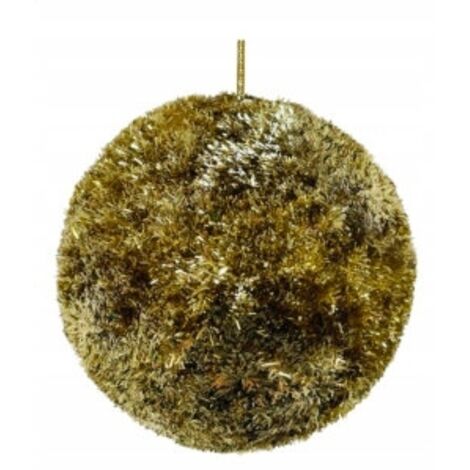 WESTWING Shishi Lametta-Weihnachtsbaumschmuck, Gold, 8 cm