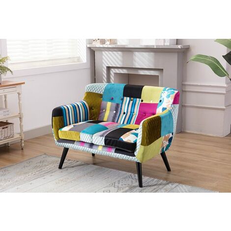 main image of "WestWood Patchwork Sofa 2 Seater WW-PS01"