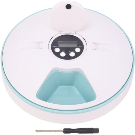 Wet Dry Food Automatic Cat Feeder Multi Meal Portion Control Timed Pet Food Dispenser with APP Control for Cat Dog Green
