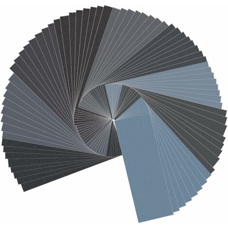 Wet-dry sandpaper 400 600 800 1000 1200 1500 2000 2500 3000 sanding grain assortment 23 x 9 cm for car sanding furniture wood metal 72 pieces
