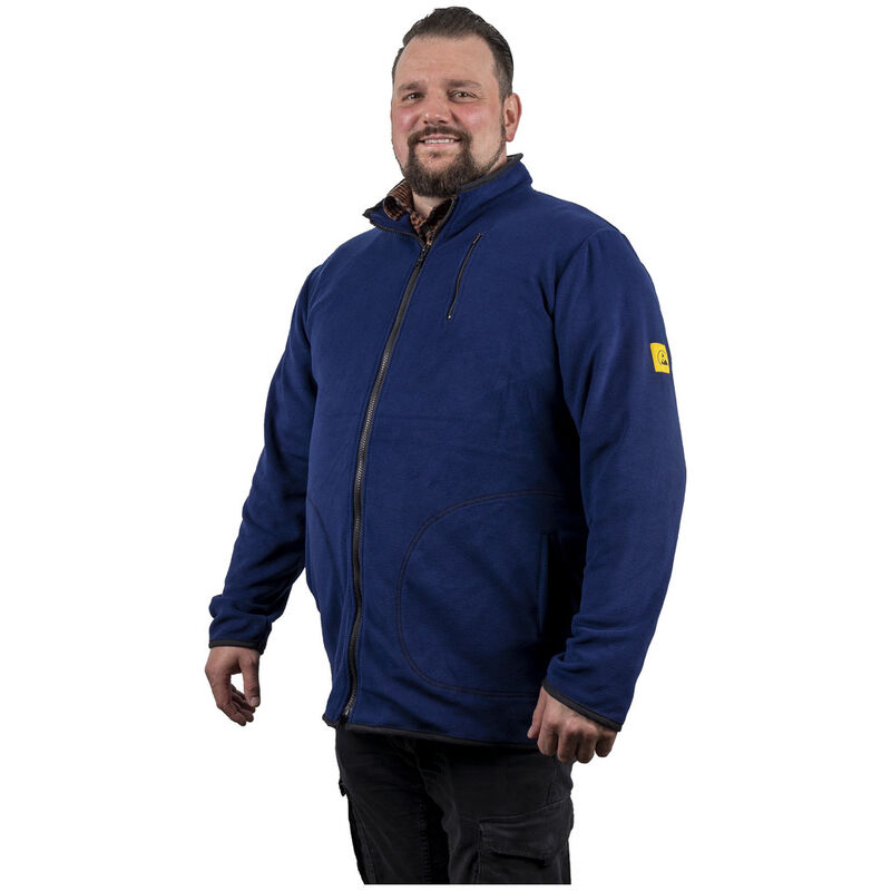 ESD-Fleecejacke, m, blau - Wetec
