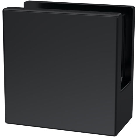 Wetroom Accessories Screen Support Foot & Wall Bracket - Satin Black
