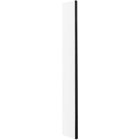Wetroom Screen Return 215x1850x8mm Black