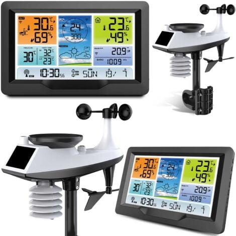 AUTRES Wetterstation mit Display BD-905 Graphit