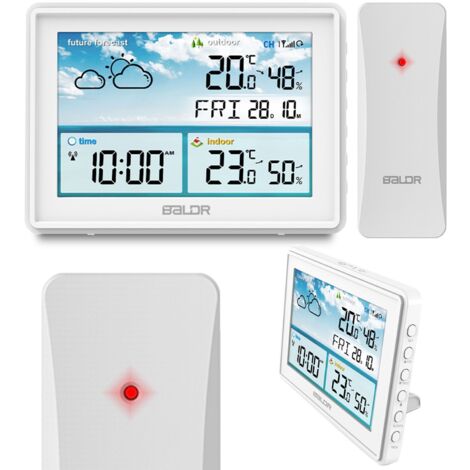 Wetterstation mit Display BD-909 weiß