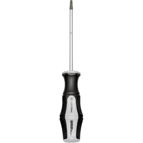 WGB Schraubendreher Torx - Schraubenzieher TX20 Klingenlänge 100mm mit 2K-Griff, Stahl