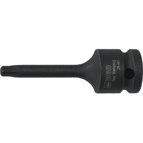 WGB Steckschlüssel Torx 55 - Kraft Steckschlüssel mit 1/2 Zoll vierkant, TX55 schwarz