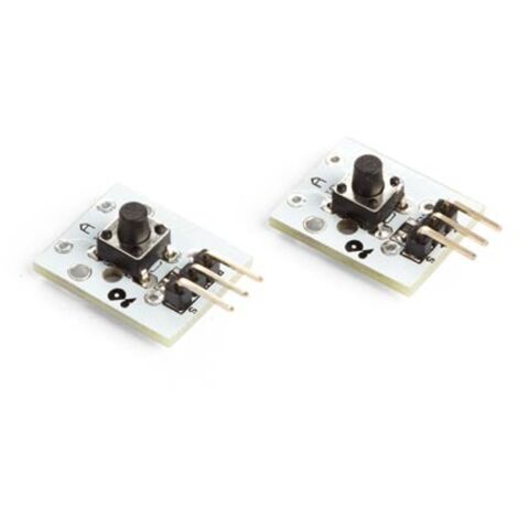 Whadda Druckschalter, programmierbar, 5 VDC, 10k Ohm, 2 Stück, Weiß
