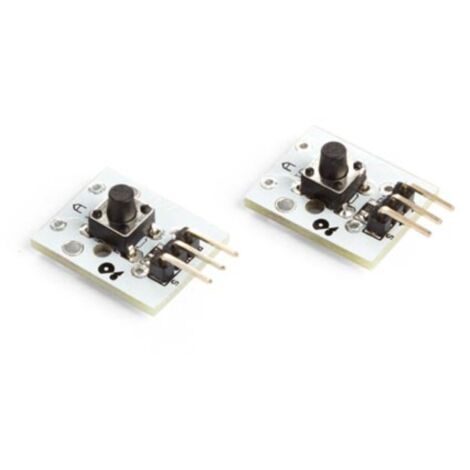 Whadda Interrupteur de pression, programmable, 5 VDC, 10k ohms, 2 pièces, blanc