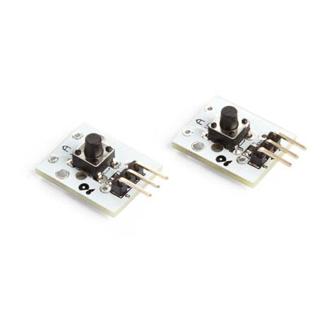 Whadda Interruptor de presión, programable, 5 V CC, 10k ohm, 2 piezas, blanco