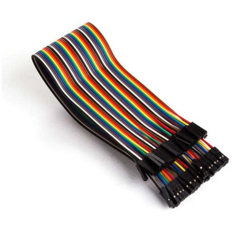 Whadda JUMPER-KABEL (40 x DRAHTBRÜCKEN-BUCHSE, 40 x DRAHTBRÜCKEN-BUCHSE) 30 cm