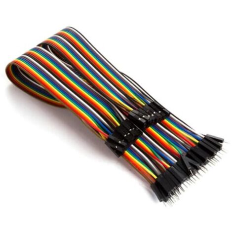 Whadda JUMPER-KABEL (40 x DRAHTBRÜCKEN-STECKER, 40 x DRAHTBRÜCKEN-BUCHSE) 15 cm