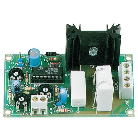 Whadda Kit de soldadura, bricolaje, corriente continua eficiente al modulador de ancho de pulso, 8 - 35 VDC, 6.5 A