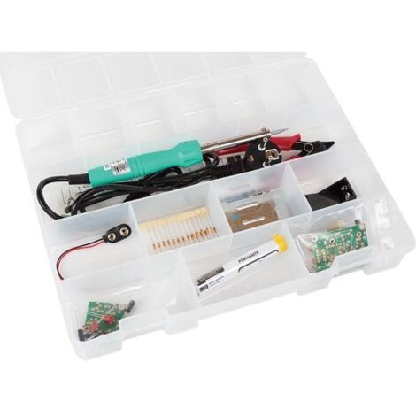 Whadda Kit de soudage éducatif, pour débutants, 2 minikits, fer à souder