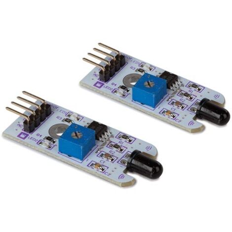 Whadda Lichtsensor, einstellbare Empfindlichkeit, integrierte SMD-LED, 3,3-5 VDC, weiß