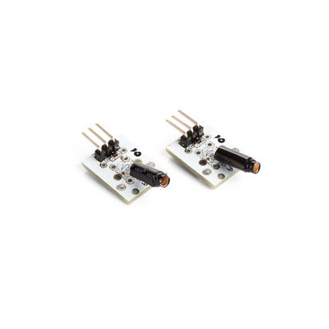 Whadda Sensor de vibración/choque, módulo, 2 piezas, 5 vdc, blanco
