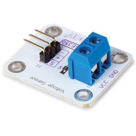 Whadda Sensor de voltaje, analógico, 0-25 VDC, Arduino, blanco