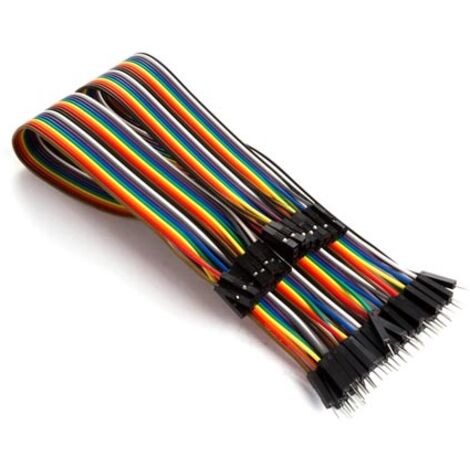 Whadda WPA428 Cavo Jumper [40x spina jumper - 40x presa jumper] 15.00 cm Colorato