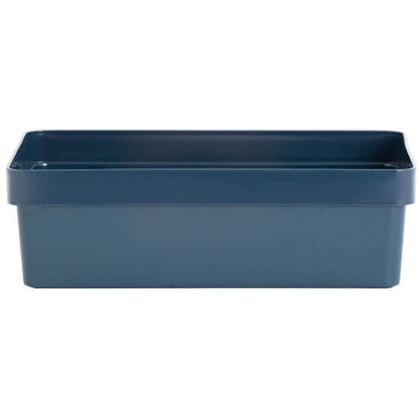 Wham Studio Linen 2.02 Utility Basket Shallow A4 36 x 26 x 11cm Navy